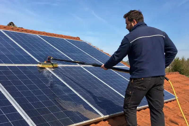 Nettoyage et entretien de panneaux solaires à Sardan